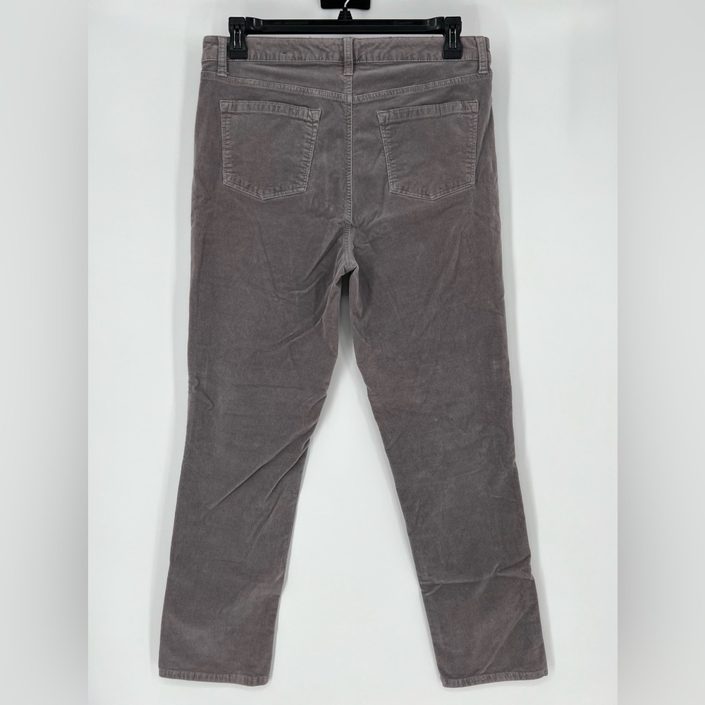 AG BY ADRIANO GOLDSCHMIED THE STEVIE SOFT DOVE GREY Corduroy Straight Leg Pants